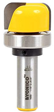 Yonico 14959 - Punta per fresa e ciotola per vassoio, diametro 1,5 cm, gambo 1,2 cm