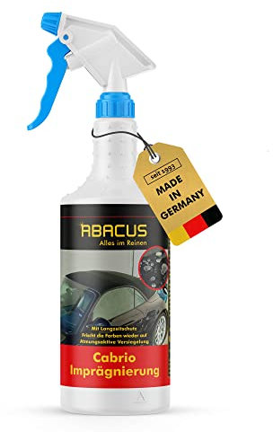 ABACUS Impregnante cabriolet impermeabilizzante, capottina impermeabilizzante, tetto convertibile impermeabilizzante, tetto in tessuto impermeabilizzante, spray protettivo convertibile, impregnante