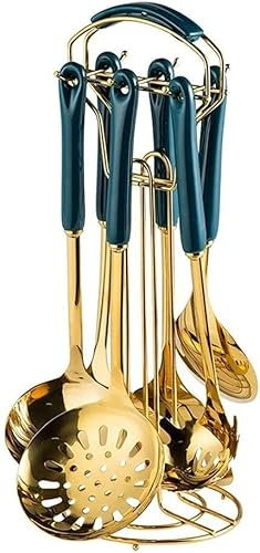 SKUZA Juego de Utensilios de Cocina, Juego de Botes Raspadores de Cocina Juego Completo de cocinas domésticas Fondos de Sopa Cocina Utensilios de Cocina Suministros Pala (Color : A) (Color : A)