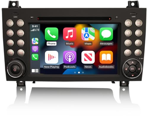 Octa Core Android 14 Car Stereo Head Unit for Mercedes-Benz SLK Class R171 W171 Carplay IPS DSP Bluetooth Handsfree Wifi SWC DAB+ GPS SatNav DVR