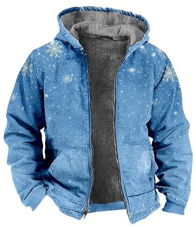KONG JIMFAN Sweatjacke Herren Imprägnierspray Jacke Einweg Regenponcho Regenjacke Fahrrad Segeljacke Herren Jacke Herren Zip Y2k Stehkragen Pullover Herren Wanderjacken Herren(Light Blue,XXL)