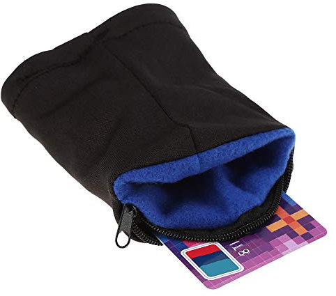HWGING Handgelenktasche, Outdoor-Sport, Laufen, Joggen, Fitnessstudio, Armbandtasche, Handgelenktasche, Schwarz (Rot) (Blau)