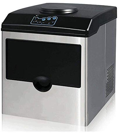 Macchina Per Cubetti Di Ghiaccio Macchina Per Fare Cubetti Di Ghiaccio Multifunzionale Commerciale Piccola Da 25 Kg, Macchina Per Ghiaccio Portatile Da Appoggio In Acciaio Inossidabile Per Casa O Uff