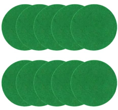 Hxyxbnhno Lot de 10 patins de rechange en feutre pour air hockey - Vert - Faciles à utiliser