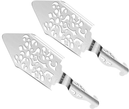 CONGARTENO 2piezas Cuchara De Absenta De Acero Inoxidable Cucharas De Ajenjo Prácticas Hogar Gotero De Absenta Accesorio De Bar