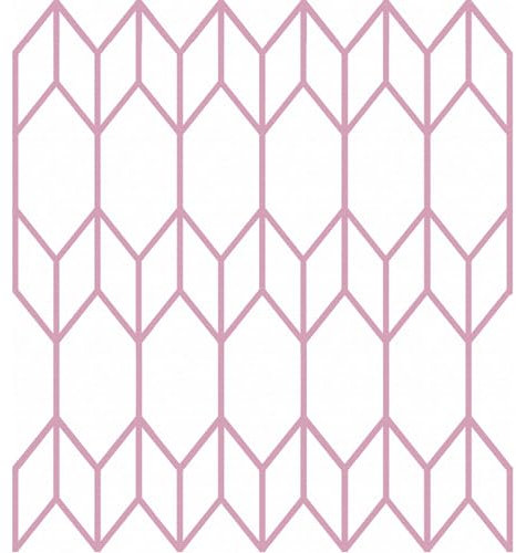 ConCus-T Carta da parati a righe rosa, carta da parati geometrica, autoadesiva, in vinile, per bagno, soggiorno, camera da letto, cucina, armadi, 44,5 x 300 cm