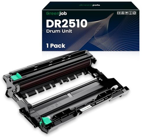 Greenjob DR2510 DR-2510 Drum Unit Compatible with Brother DCP-L2620DW DCP-L2627DW DCP-L2660DW DCP-L2665DW HL-L2400DW HL-L2445DW HL-L2447DW MFC-L2800DW MFC-L2827DW MFC-L2827DWXL (NOT Included Toner)