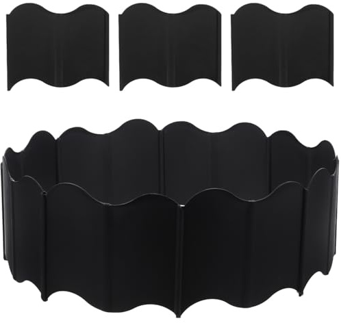 Abaodam 1 set di recinzioni da giardino in plastica ad incastro per prato, per paesaggistica, cortile, bordatura e decorazione per vasi di fiori, facile installazione, definizione pulita del prato