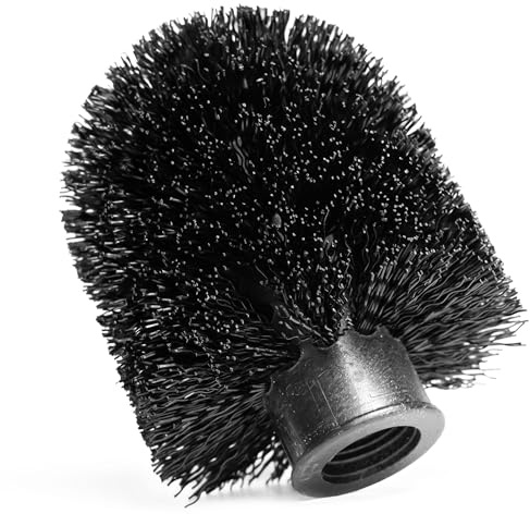 ELMOWO - 3er Set Ersatz-Klobürste NUR FÜR ELMOWO KLOBÜRSTEN zum Schrauben mit Gewinde M18 - Kunststoff Toilettenbürstenkopf/Ersatzbürstenkopf - WC Bürstenkopf Ersatzkopf für Klobürste/Toilettenbürste
