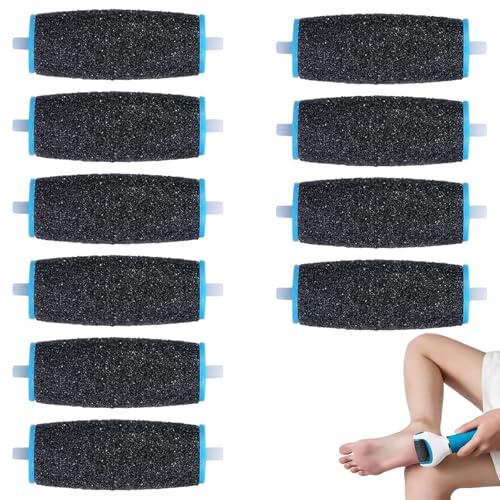 10 Pcs Pierre Ponce Pied,Electrique,Rouleau Pied,Recharge Rapeuse Electrique,Recharge Rapeuse Electrique,Rouleau Pied