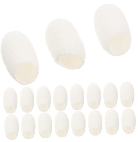 SOIMISS 60 piezas Bolas de Seda para Limpieza Facial Exfoliantes Suaves con Caparazón de de Seda Cuidado Facial Natural para Piel Saludable