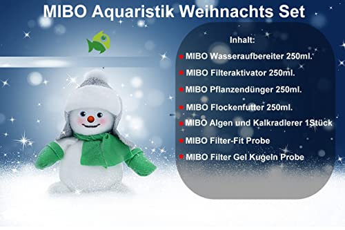 MIBO Aquaristik Weihnachts Set Aquarium Pflegeset mit 5 Top Produkten zum Sparpreis