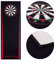 Kingpower Dartteppich mit Abwurflinie, Dart Zubehör mit Motiv, Dartmatte mit Oche, pflegeleichter Teppich rutschfest, Auswahl:Design 2-237 x 80 cm