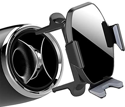 ICAILIN Soporte movil Coche,Soporte para teléfono móvil ventilado Circular para Coche Gravedad automática Ajustable para Mercedes Benz A B C E S Class Accesorios Coche