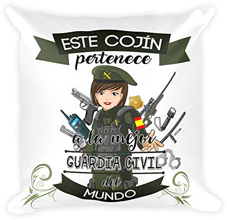 Kembilove Cojín Decorativo de la Mejor Guardia Civil del Mundo – Cojines para Profesionales – Ultra Suaves y Cómodos Guardias Civiles