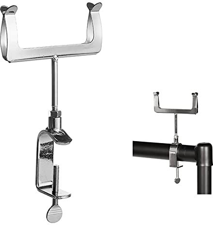 MSF New CHROME DISPLAY PRICE TICKET CARD HOLDER FOR CLOTHES RAIL IN 5 STYLE CLAMP ON/Screw/Push in/Square Screw in/Oval CLAMP (G-Clamp)