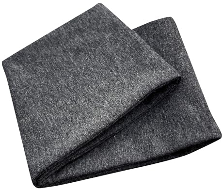 Wollhuhn ÖKO Kinder/Jungen/Mädchen Cooles Elastisches Stirnband/Haarband Bequem Zweilagig Jersey Viele Motive (Einfarbig Dunkelgrau/Anthrazit)