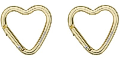 munkees, 2 x Mini Herzkarabiner, Schlüsselanhänger, Gold, 3222