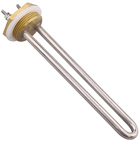 Elemento riscaldante 12 V 300 W acciaio inox 1.25 pollici (DN32) diametro 41,91 mm BSP cartuccia riscaldante flangia in ottone con anello in silicone 41,91 mm