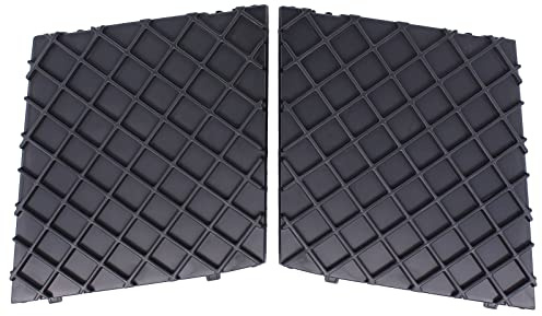 Doo Engy Frontstoßstangengitter Stoßstangenabdeckung Frontgitter Kühlergrill Frontstoßstange Gitter Grill Blende Abdeckung vorne Stoßstange schwarz links und rechts für 5er E60 E61