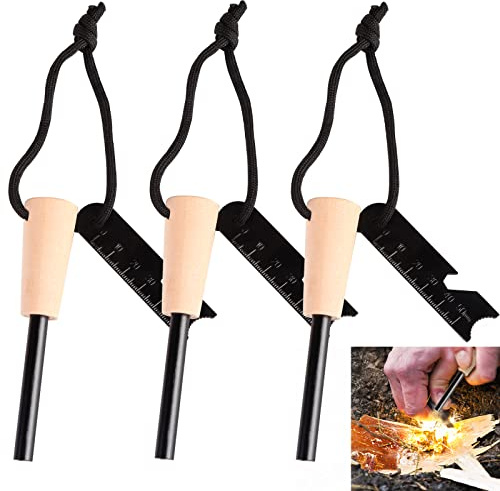 3 Pcs Pietre Focaie, Pietra Focaia Sopravvivenza Flint And Steel Acciarino Sopravvivenza Acciarino Con Pietra Focaia Accendino Sopravvivenza Accendifuoco Sopravvivenza