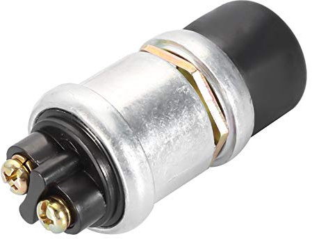 Interruttore a Pressione Impermeabile a 2 Pin 12V 20A, Interruttore Universale per Impieghi Gravosi Pulsante Clacson Avviamento Motore Adatto per Bici Barca per Auto