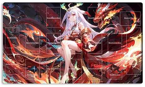Neue Mlikemat Spielmatte Kurikara Divincarnate TCG CCG OCG Sammelkartenspielmatte mit Zonen + kostenlose Tasche (ZD014-690-A)