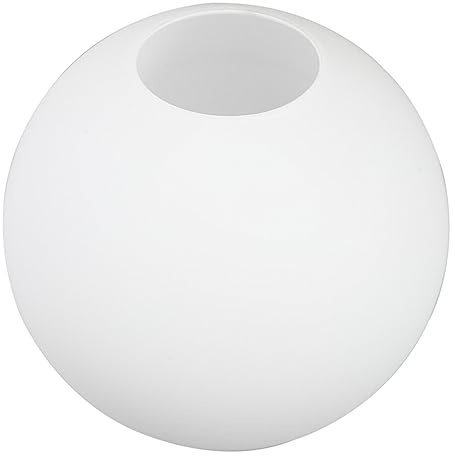 Beaupretty Frosted White Glass Globe Lamp Shade Replacement 10cm Glass Ball Lampshade Cover Opal Sphere Shade for Lighting Fixture Pendant Light 3cm Fitter