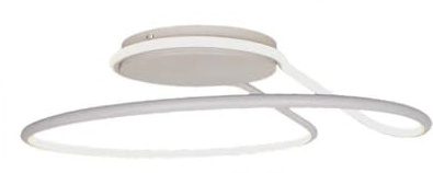 V-TAC VT-7784 LED-Deckenfluter rund weiß Kreis Aluminium 250mm 24W 4000K modernes Design - SKU 6997