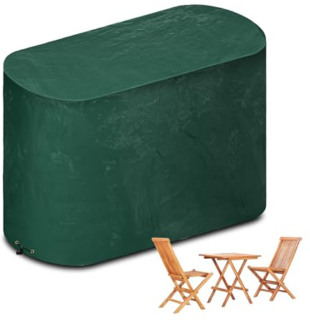Funshot Wasserdichte Outdoor Möbelabdeckung 3-teilig Patio Bistro Set Abdeckung, PE Gewebe, reiß und UV-beständig,Balkonmobel Set Abdeckun