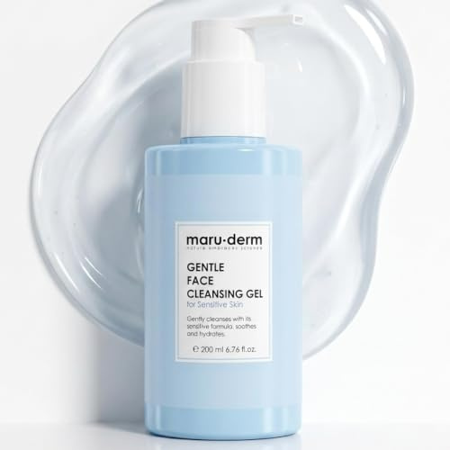 Maruderm Mjuk ansiktsrengöringsgel för känslig och atopisk hud – sulfatfri, fuktgivande och lugnande, 200 ml