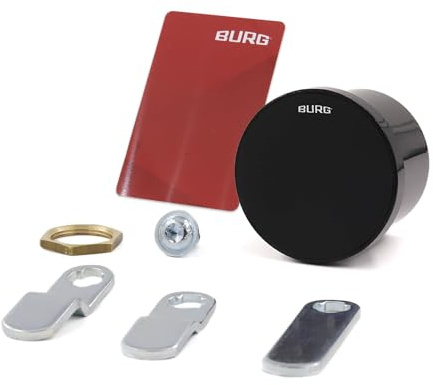 BURG Elektronisches Schloss Flexo.RFID (Hebelschloss ohne Schlüssel, Kontaktloses Transponderschloss) (Retro-Fit)