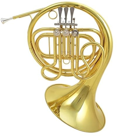 waldhorn instrument Lackiertes Waldhorn F-Klappe Messinglack/vernickelte Oberfläche