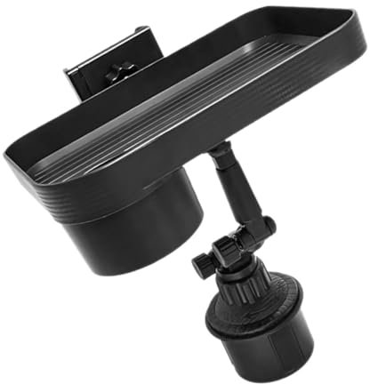 Mobestech Plateau Porte-gobelet Auto Multifonction avec Support Téléphone Plateau Repas De Voiture Plastique Robuste Range Boissons Et Stockage pour Intérieur Véhicule