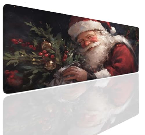 Tapis de Souris Gaming 90x40x0.4cm, Tapis Souris Gamer, Painting Mouse Pad Mat Caoutchouc Antidérapante Mousepad Haute Précision et Vitesse, sous-Main Résistant, Tapis Bureau pour Claviers, PC S-805