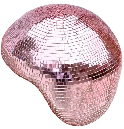 Geschmolzene Disco-Kugel-Dekoration, Discokugel Kinder, Discokugeln Deko | Spiegel Discokugel Deko, Discokugel Spiegelkugel, Discokugel Klein, Spiegelkugeln Disco Kugel für Party DJ Club (Rosa)