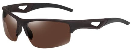 boseucn Fahrradbrille Herren Damen Unisex Sport Winddicht Halbrahmen Sonnenbrille Polarisierte Laufbrille Outdoor UV400 Schutz MTB Rennrad Radfahren Biking Ski Fahrradlaufen Sportbrille Radbrille