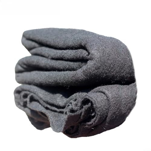 GLFLOW Rivestimento per laghetto da giardino, tessuto geotessile in tessuto non tessuto, nero, per pesci e stagni koi, aiuta a controllare l'erosione del suolo (2 x 3 m)