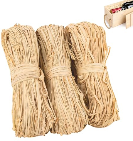 Bast Raffia Bastband, 150g Bastband, Raffia, Bast Raffia, Papierschnur Geschenkbast, Weben und Gärtnern, Florbast zum Basteln, für Dekoration, Weben, Floristen