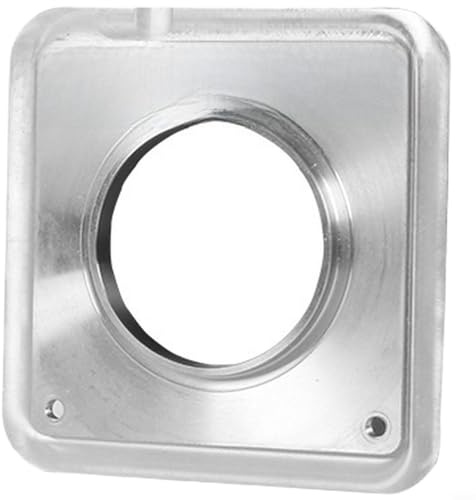 EffiFish Brida de cuerpo de válvula de residuos de 50 mm, 75 mm, conexión de alcantarillado de metal, ajuste para caravana, remolque, RV, negro, fácil instalación (75 mm)