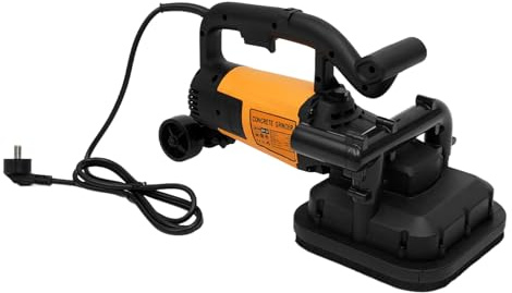 Smerigliatrice elettrica per calcestruzzo, 3800 W, con 6 livelli di velocità, set di levigatrice per calcestruzzo a 4 teste per cemento, piastrelle, marmo, granito