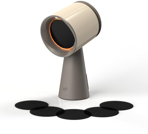 Upstreman Cappa Aspirante Portatile da Tavolo, 3 Velocità con Grande Contenitore Olio, Filtro Alluminio e Carbone Rimovibile, Ventola da Cucina per Barbecue Indoor, Hot Pot, Beige