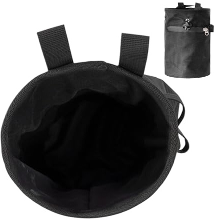 Klätterchalk-| vattentät med justerbar höftrem | Chalkbag för klättring och bouldering | för tyngdlyftning, gymnastik, golf, gym, bowling, bouldering, viktlyftning och träning