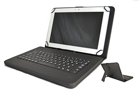 Theoutlettablet® Funda con Teclado extraíble en español (Incluye Letra Ñ) para Tablet Samsung Galaxy Tab A 10.1 - Color Negro