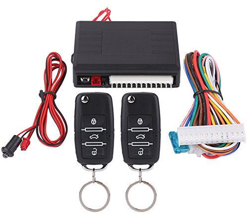 Qiilu Keyless Entry System, Universal 3 Button Car Door Lock Locking Keyless Entry System Remote Central Control Kit