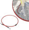 Tubo Freno Moto,120cm Tubo Freno Anteriore Moto Cavo Freno Idraulico Frizione Con Guaina Rinforzata Per Motocross Enduro Trial-Rosso