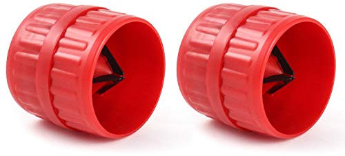 QWORK® Sbavatore Interno ed Esterno, Alesatore per tubi e tubi, per rame, alluminio e tubi in acciaio morbido, diametro da 5mm a 35mm