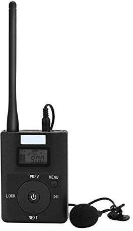CCYLEZ Émetteur FM Portable, Adaptateur Audio Sans Fil Basse Puissance 3,5 mm, Antenne Externe, Adaptateur de Diffusion Radio Stéréo, Émetteur Sans Fil Mini (Bluetooth, USB, Aux)