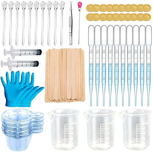 ZUZGO Kit Resine Epoxy Complet avec Tasses à Mélanger Bâtonnets de Mélange Pipette Pince à épiler Gants (149 pièces)