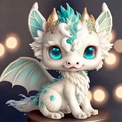 Starnearby DIY Diamond Painting Tierkreis-Zeichen Diamant Bilder Kits Crystal Art fur Malen Nach Zahlen Erwachsene 30 * 30 cm(Drache)